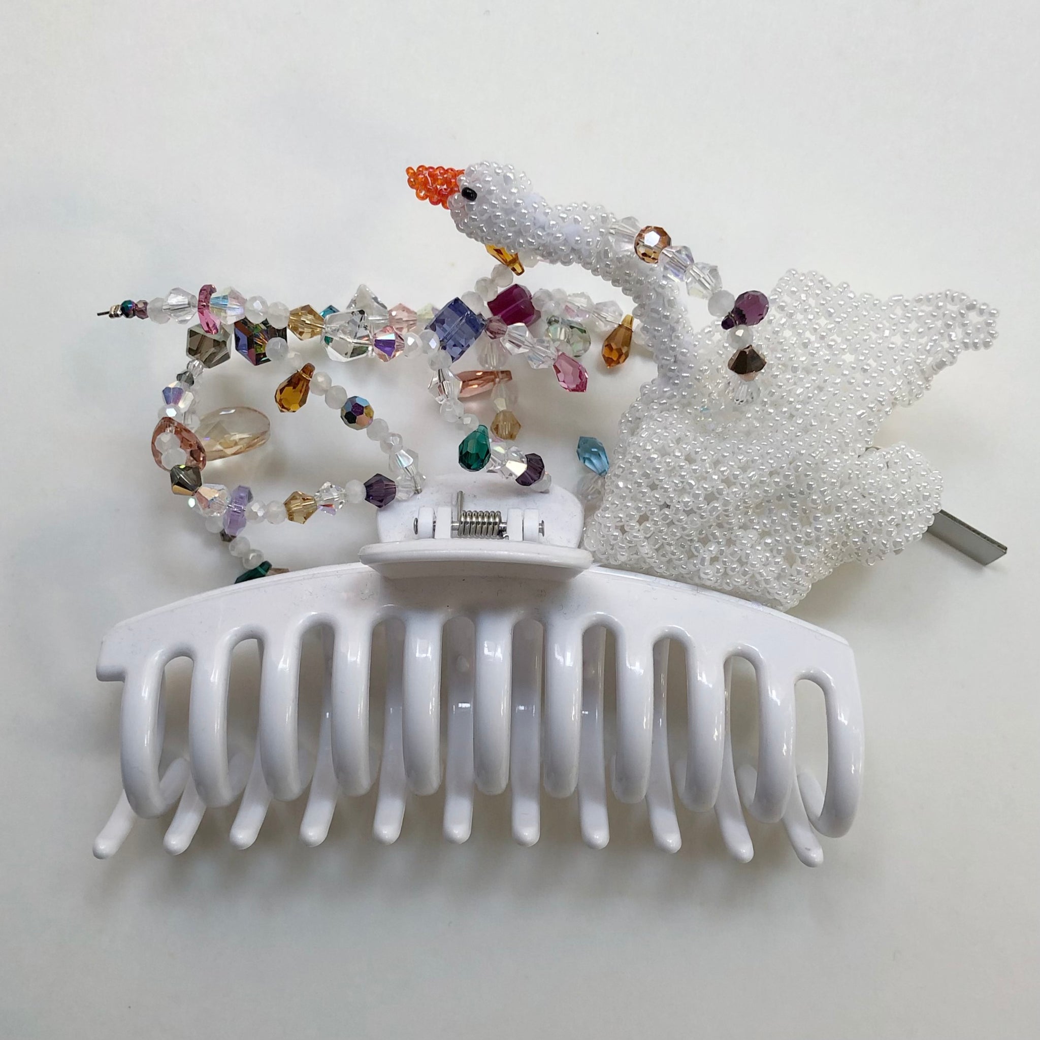 Lou de bètoly Swan hairclip / WHITE