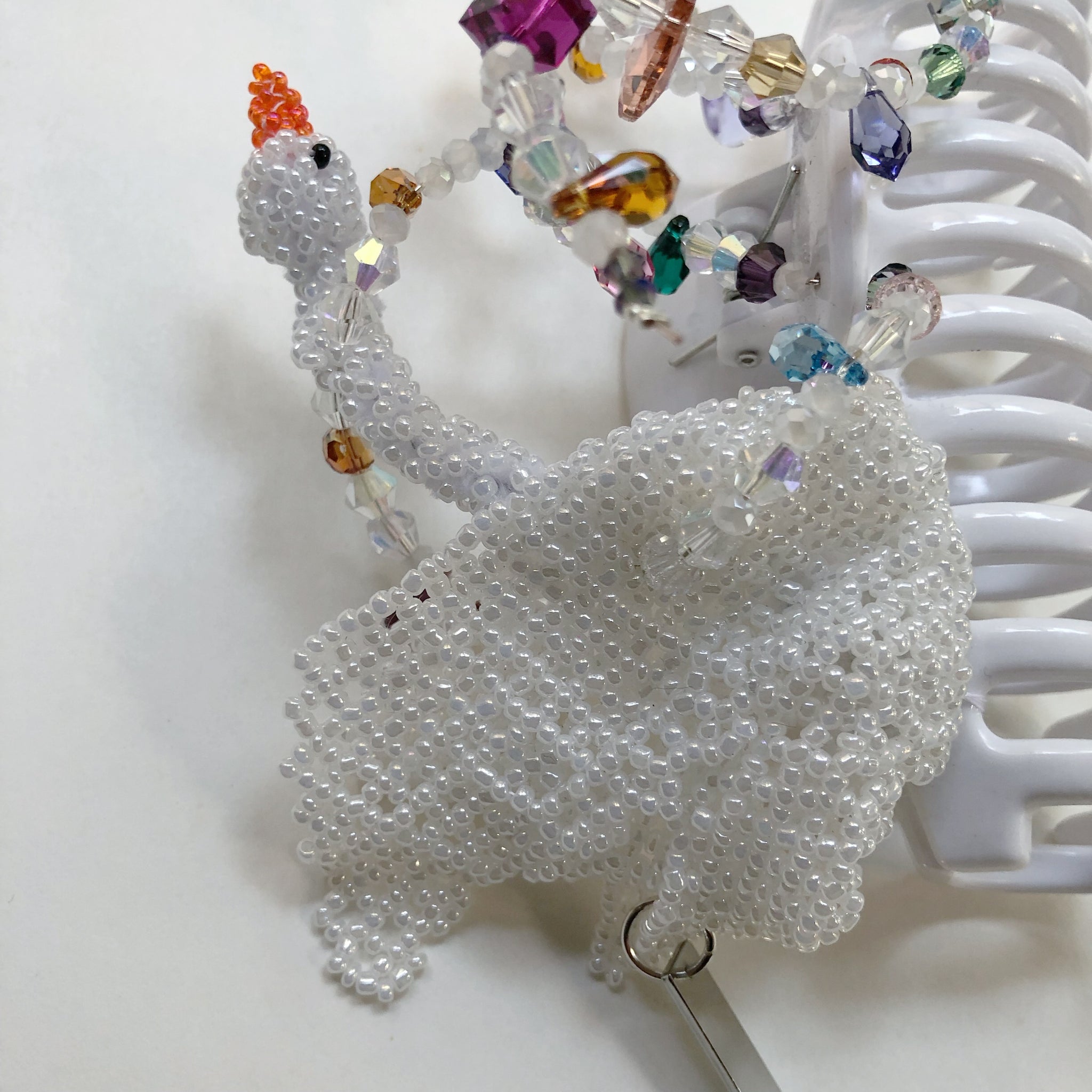 Lou de bètoly Swan hairclip / WHITE