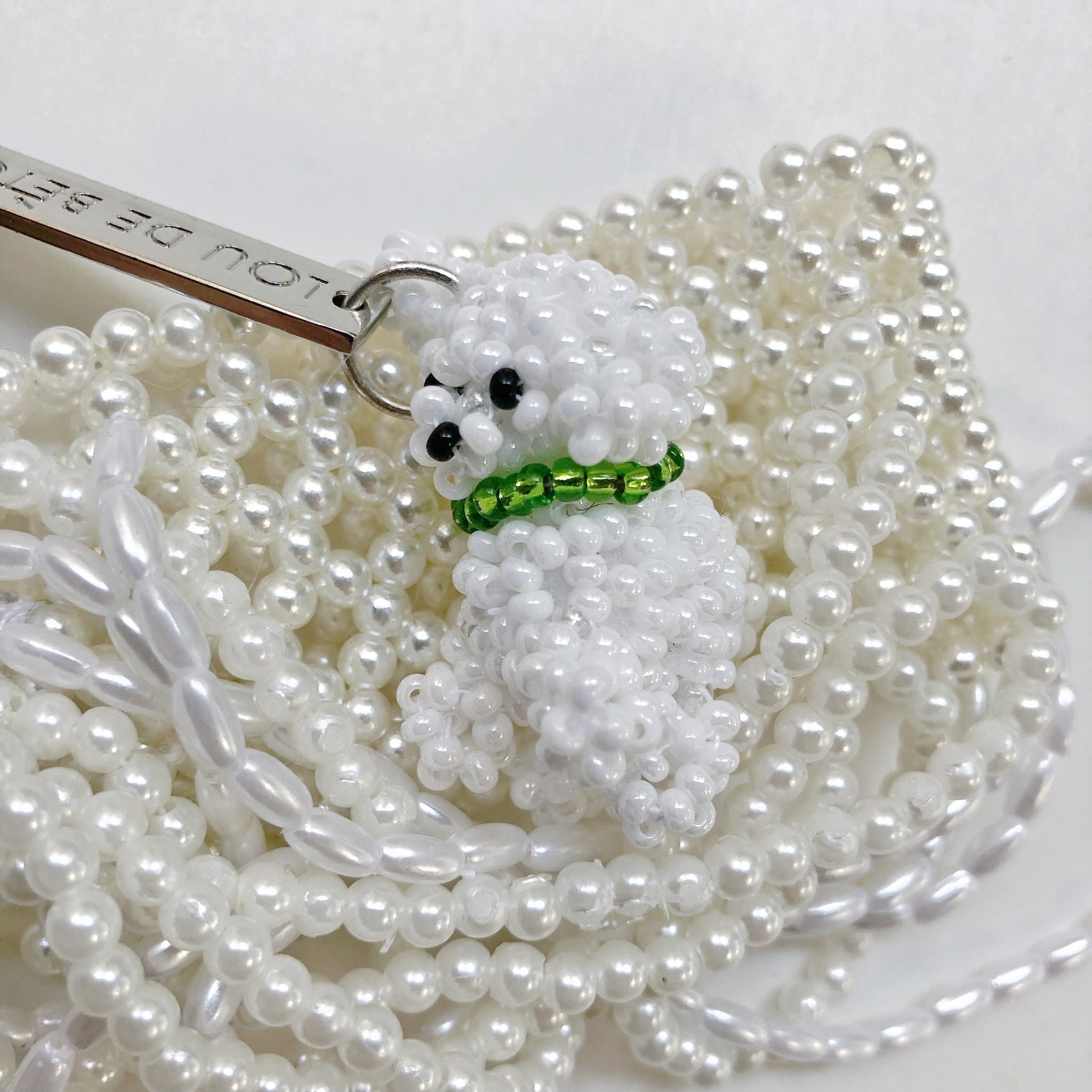 Lou de bètoly Beaded bacelet / WHITE