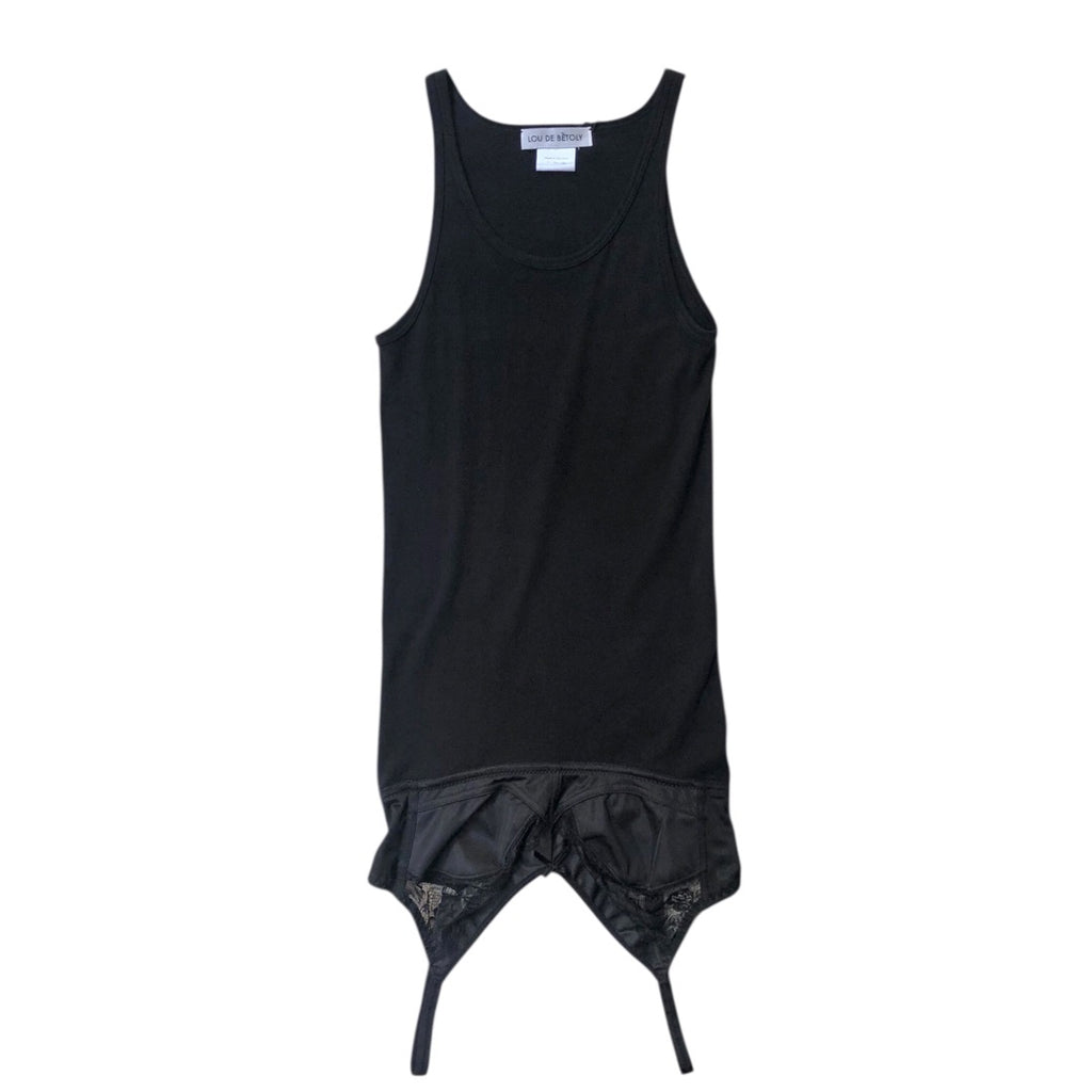 Lou de bètoly Tank top bra dress / BLACK