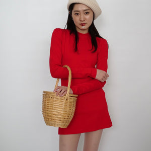JOHN Tights Mini Dress / Red