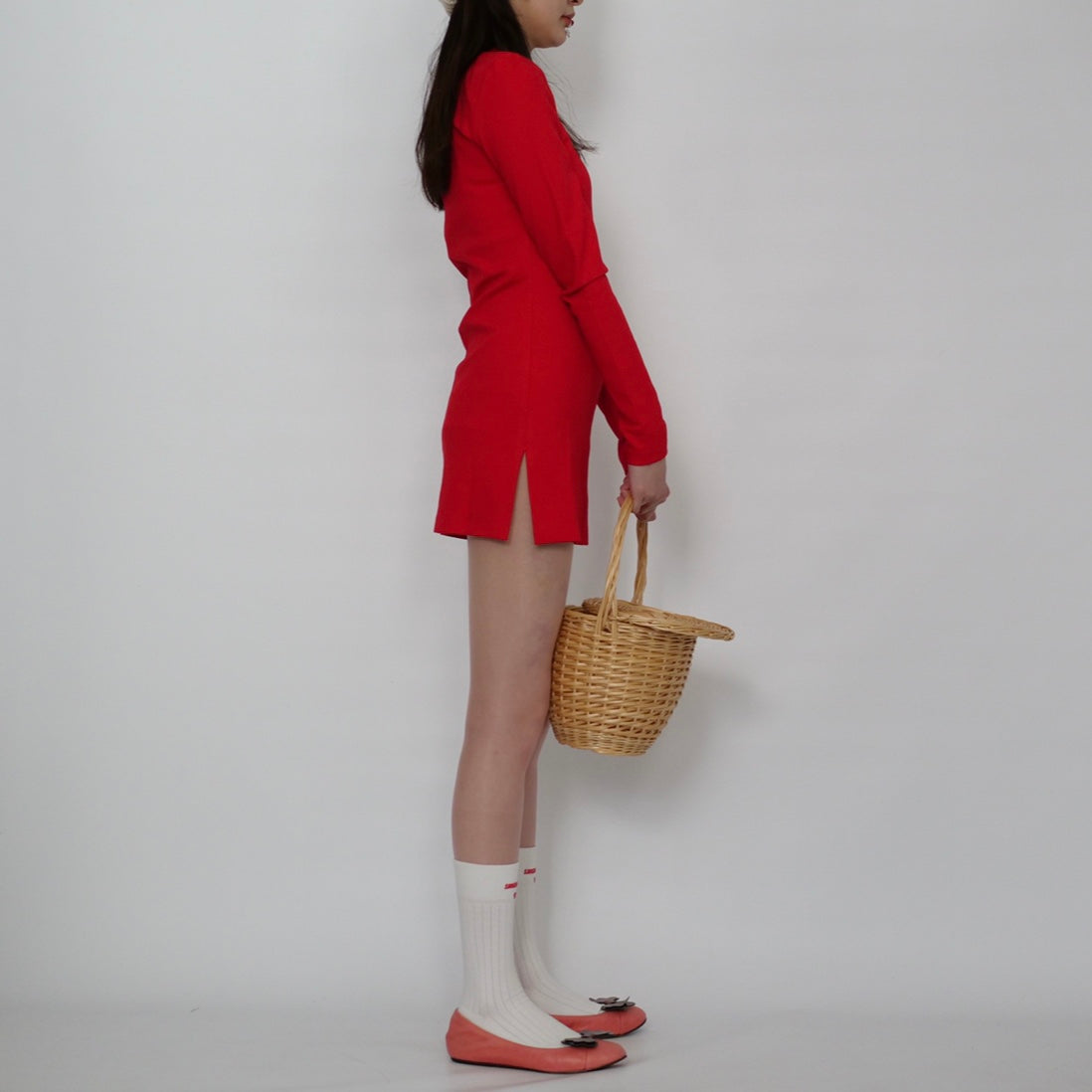JOHN Tights Mini Dress / Red