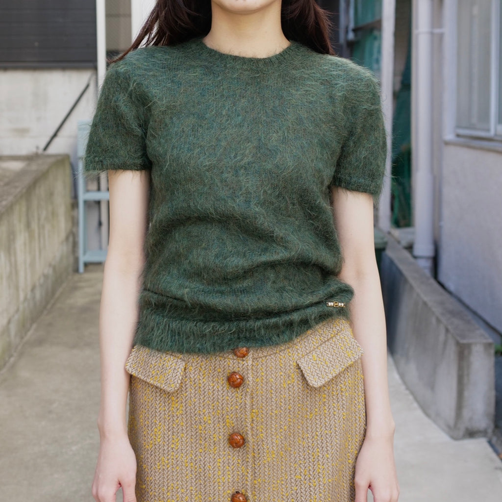[OLD&VINTAGE] DSQUARED モヘアショートスリーブニット