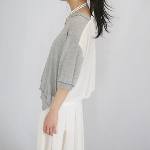 [OLD&VINTAGE] sacai luck  ニット×シフォンワンピース