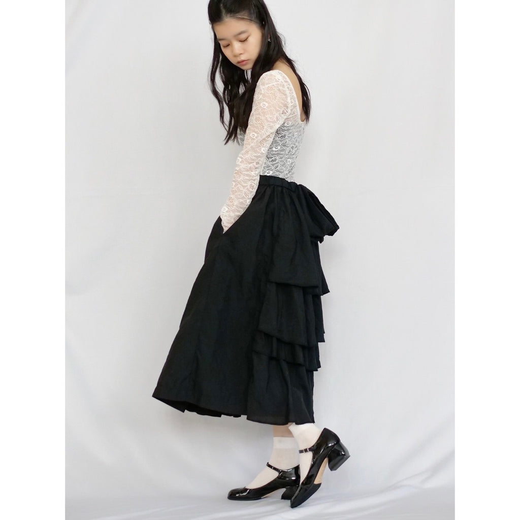 [OLD&VINTAGE]  COMME des GARCONS GIRL リボン＆ティアードスカート