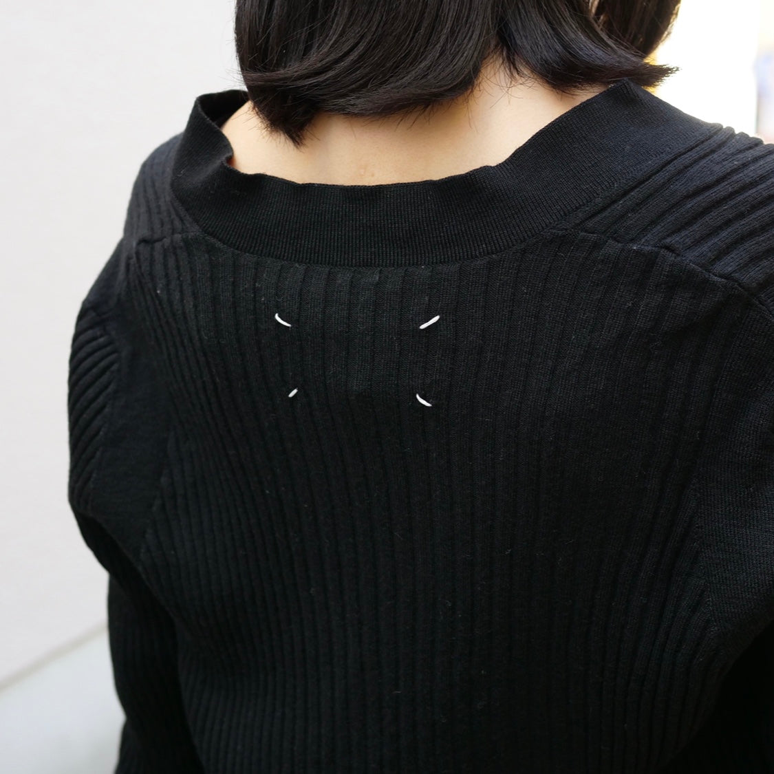 [OLD&VINTAGE] Maison Margiela Vネックリブニット