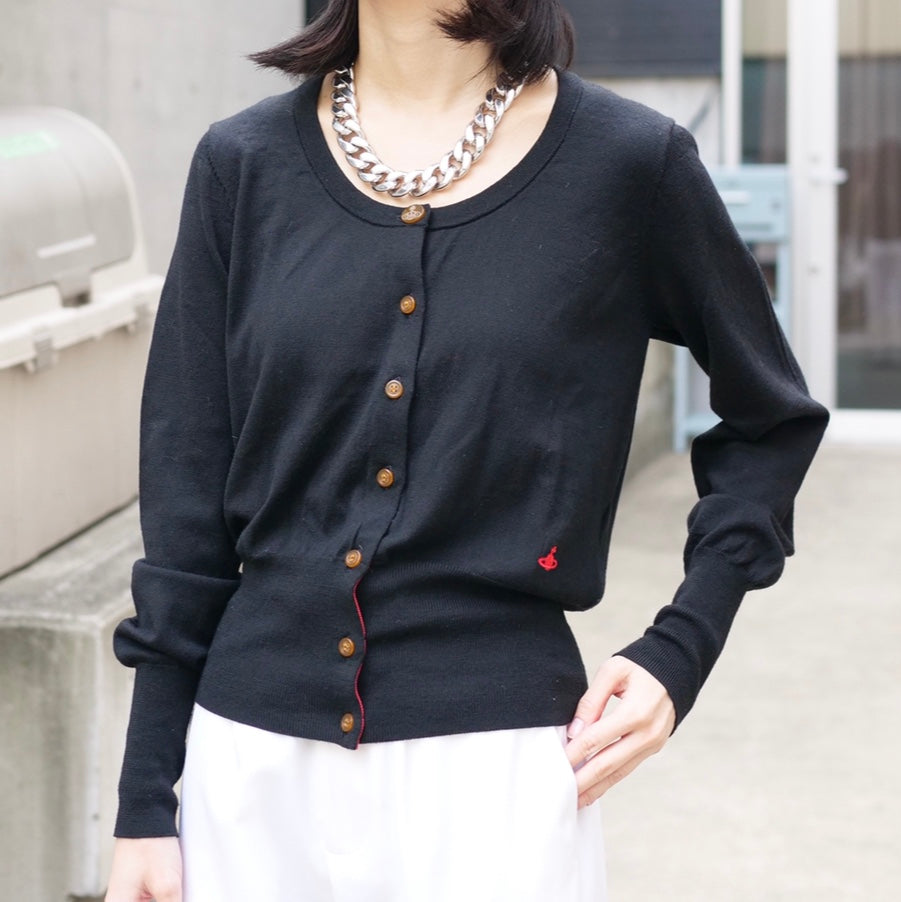 [OLD&VINTAGE]vivienne westwood red lavel ニットカーディガン