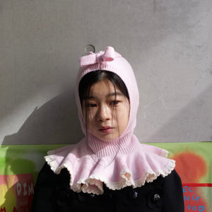 [SALE]SHUSHU/TONG   Cape hat  / pink