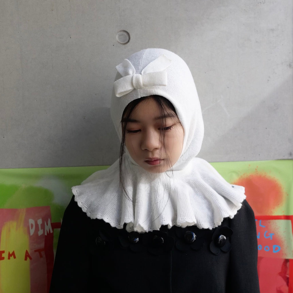 [SALE]SHUSHU/TONG   Cape hat / white