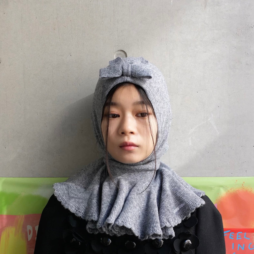 [SALE]SHUSHU/TONG   Cape hat / grey