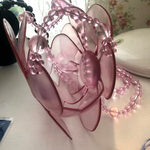 【SALE】SUSAN FANG　3D PRINTED BEADED FLOWER BAG (PINK)