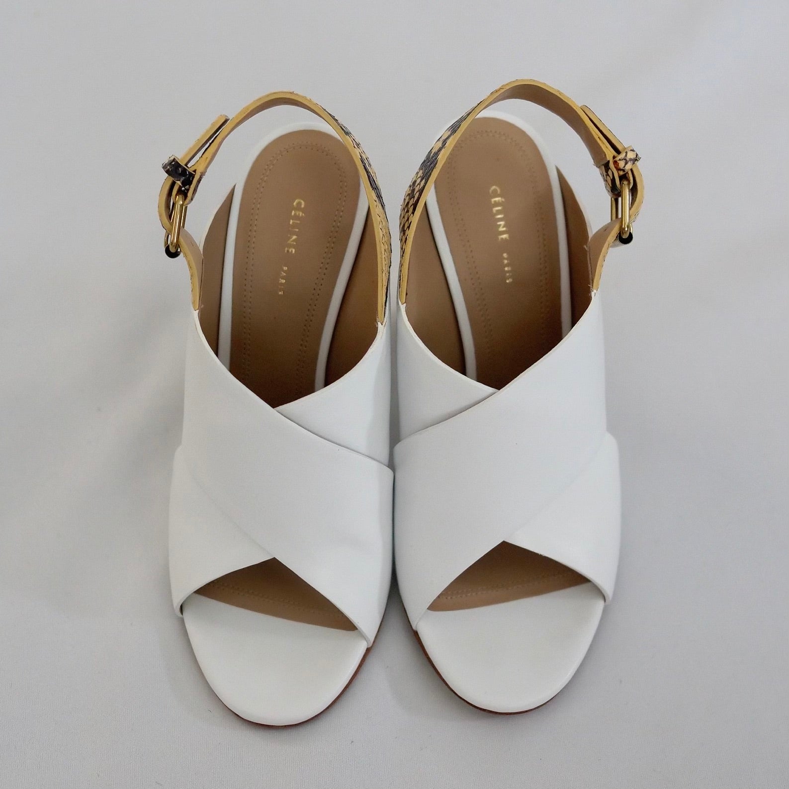 [OLD&VINTAGE]  CELINE Criss Cross Sandal