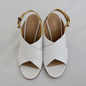[OLD&VINTAGE]  CELINE Criss Cross Sandal