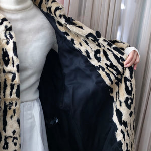 [OLD&VINTAGE] BALENCIAGA レオパードエコファーコート