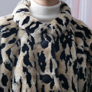 [OLD&VINTAGE] BALENCIAGA レオパードエコファーコート
