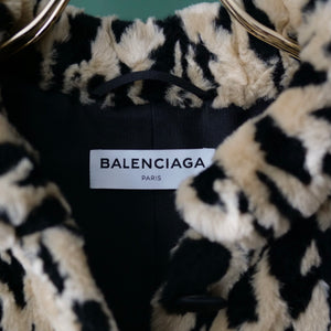 [OLD&VINTAGE] BALENCIAGA レオパードエコファーコート
