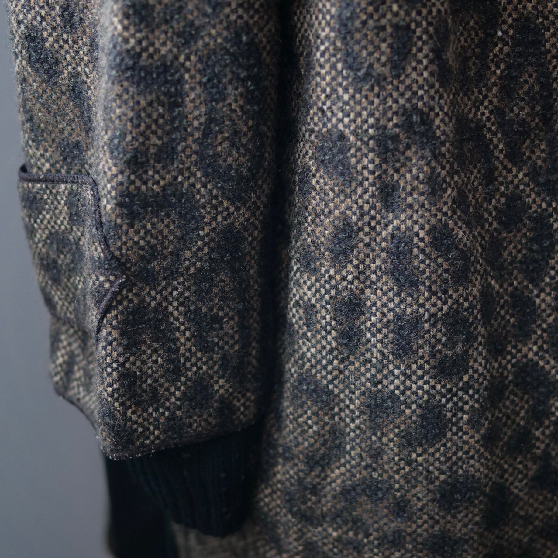 [OLD&VINTAGE] DOLCE&GABBANA ノーカラーヒョウ柄コート