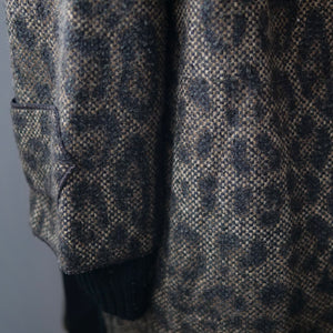 [OLD&VINTAGE] DOLCE&GABBANA ノーカラーヒョウ柄コート
