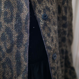 [OLD&VINTAGE] DOLCE&GABBANA ノーカラーヒョウ柄コート