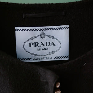 [OLD&VINTAGE] PRADA ビジューウールコート