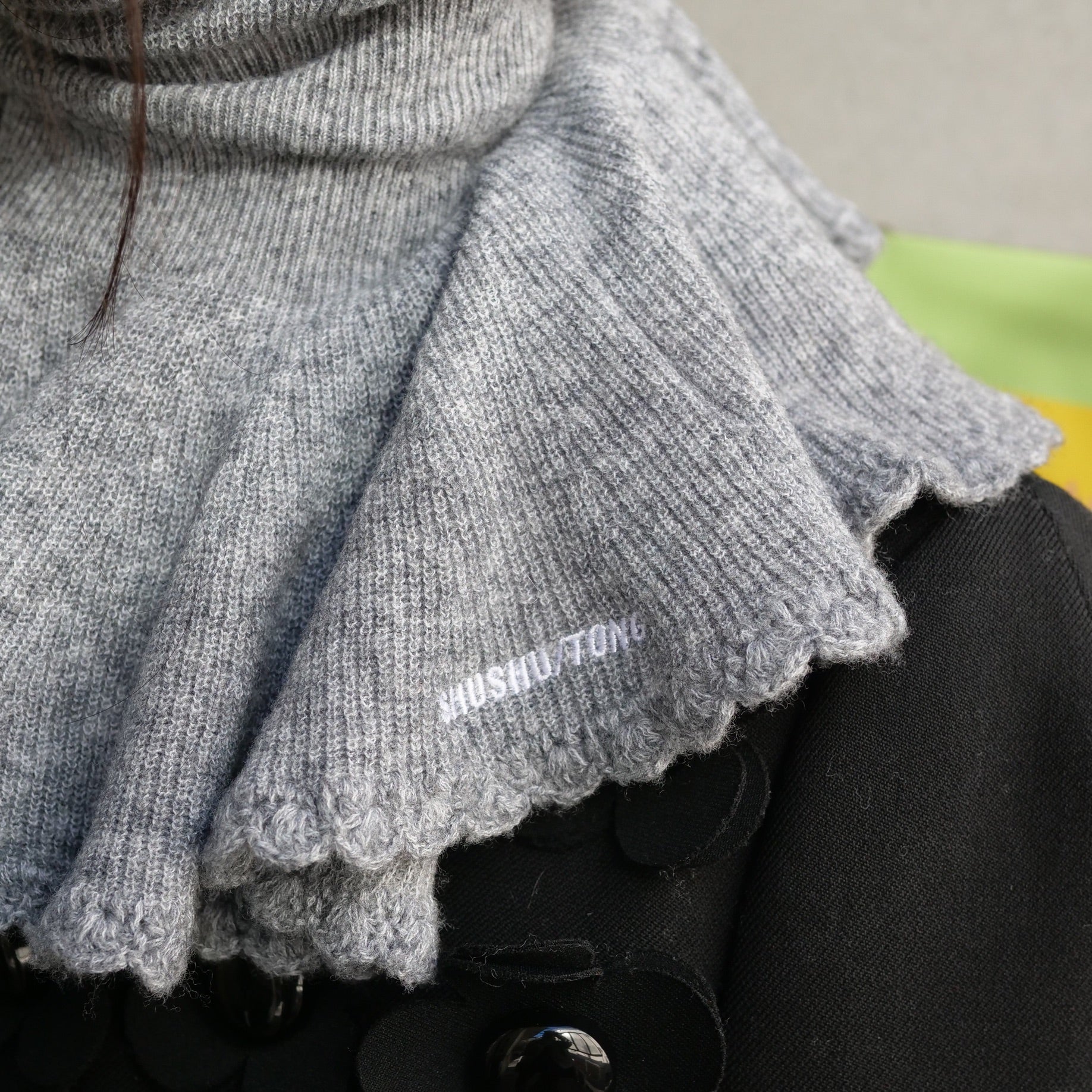 [SALE]SHUSHU/TONG   Cape hat / grey