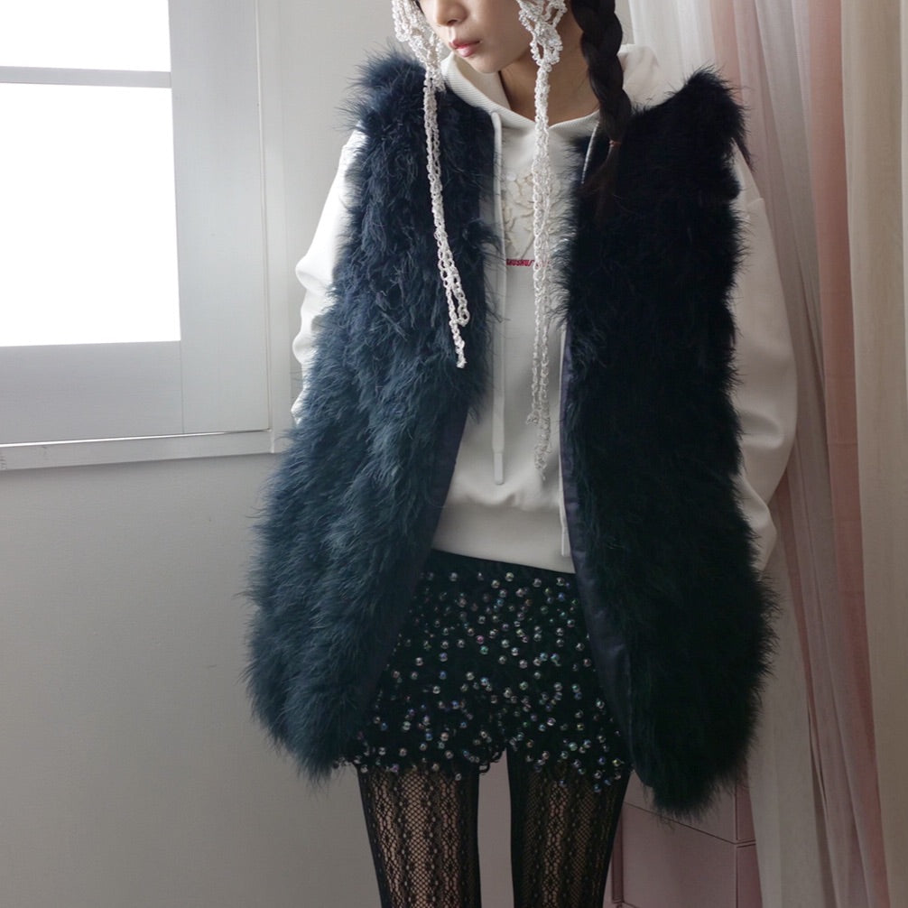 DIM AT NOON × Ren 　forest animals shorts /BLACK