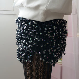DIM AT NOON × Ren 　forest animals shorts /BLACK