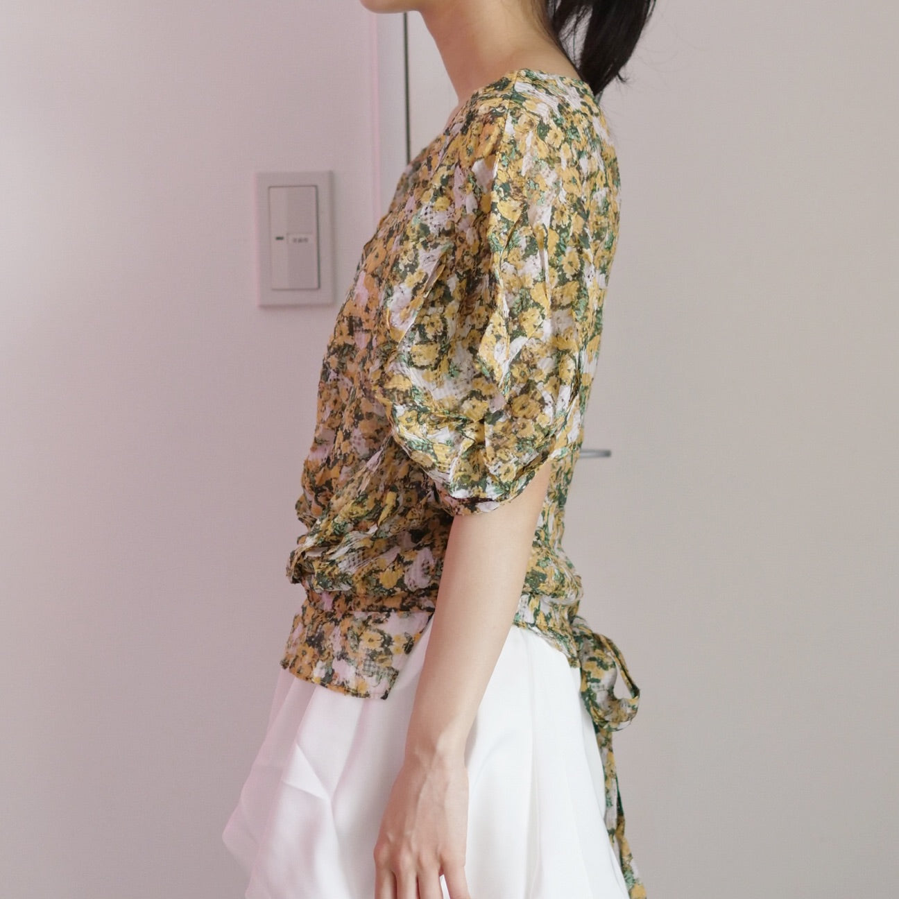 OLD&VINTAGE] ISABEL MARANT 格子カットフラワープリント