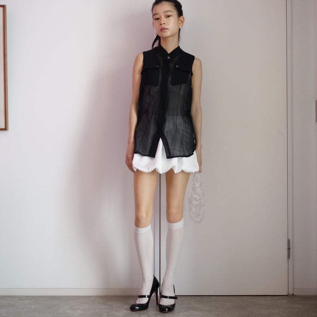 [OLD&VINTAGE] VERONIQUE BRANQUINHO オーガンジーシルクシャツ
