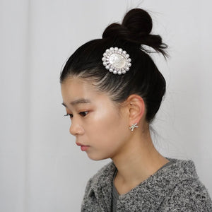 [SALE]YVMIN×SHUSHU/TONG  the three grace embossed duckbill clip(WHITE)