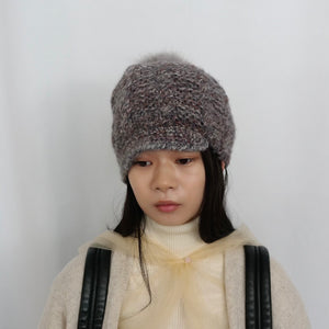 [OLD&VINTAGE]Bureau des Fantaisistes　ポンポンニット帽 / grey