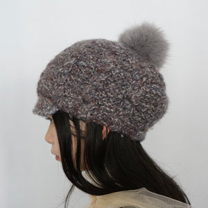 [OLD&VINTAGE]Bureau des Fantaisistes　ポンポンニット帽 / grey