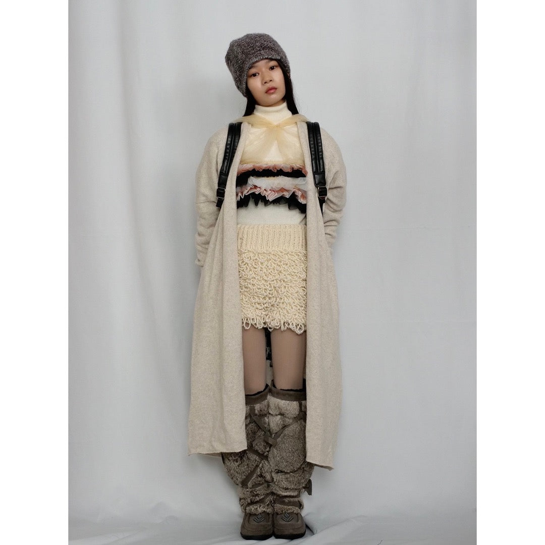 [OLD&VINTAGE]Bureau des Fantaisistes　ポンポンニット帽 / grey