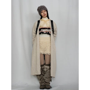 [OLD&VINTAGE]Bureau des Fantaisistes　ポンポンニット帽 / grey