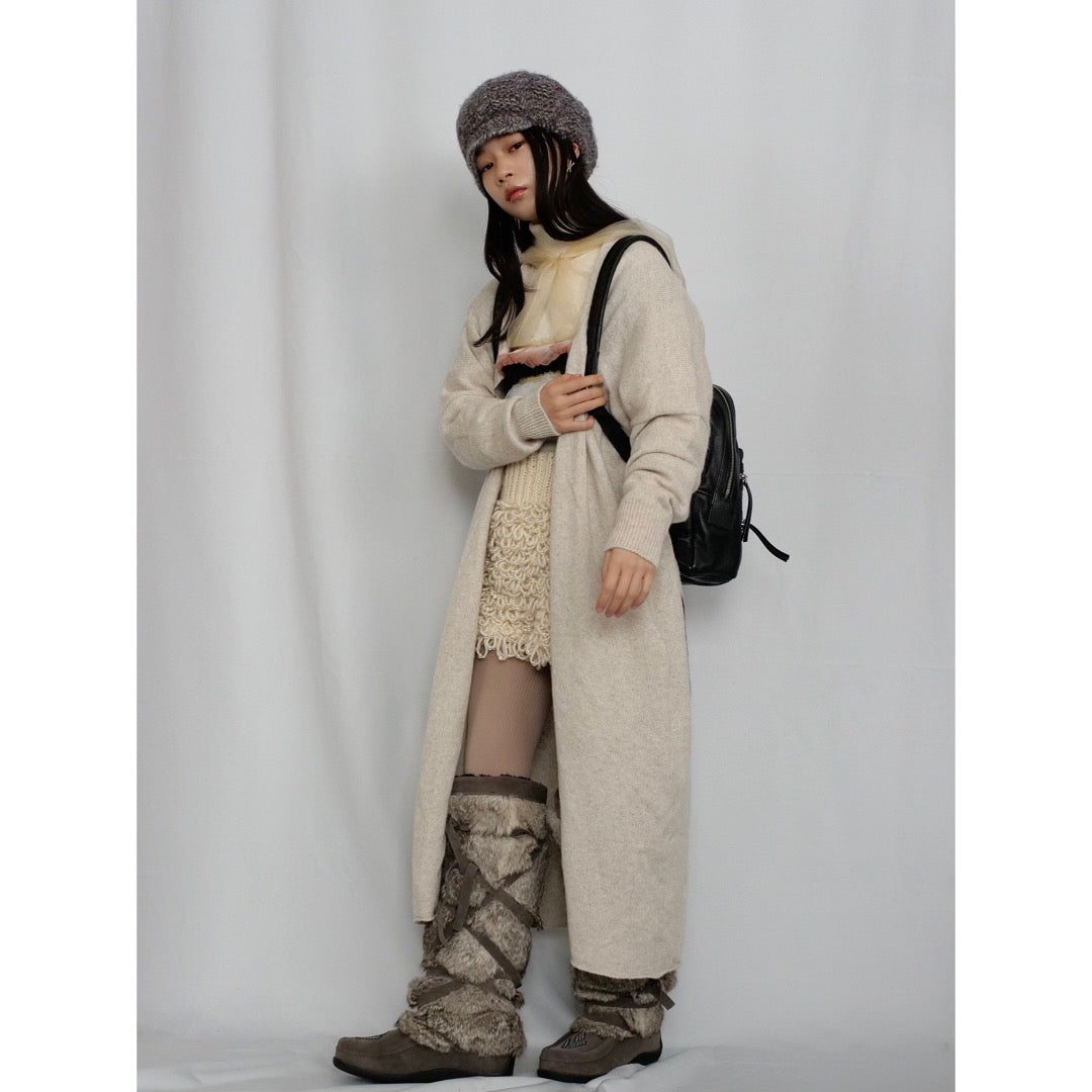 [OLD&VINTAGE]Bureau des Fantaisistes　ポンポンニット帽 / grey