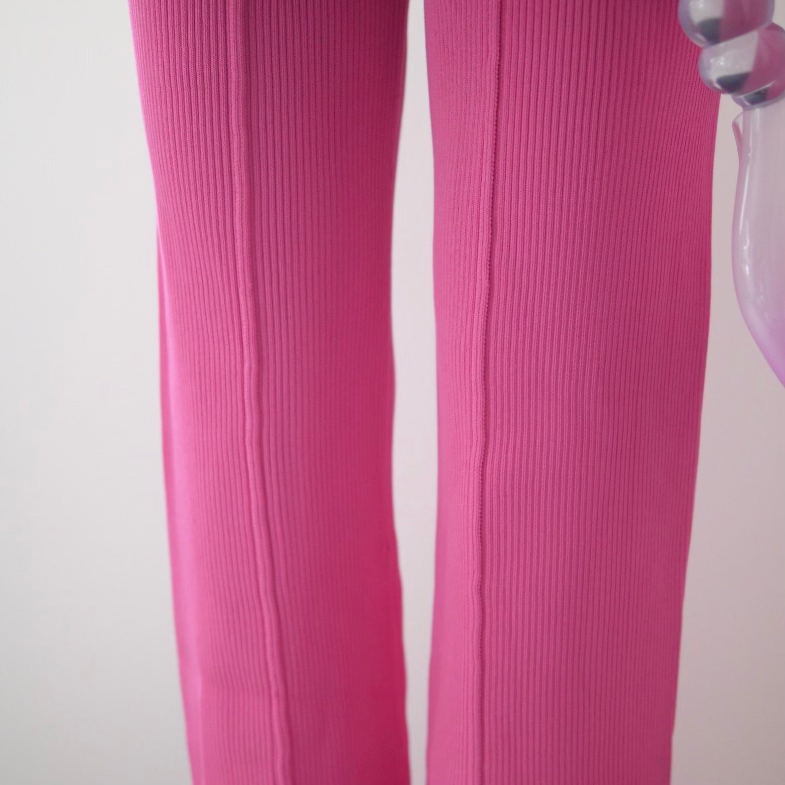 【SALE】SODUK SLIT KNIT TROUSERS / PINK