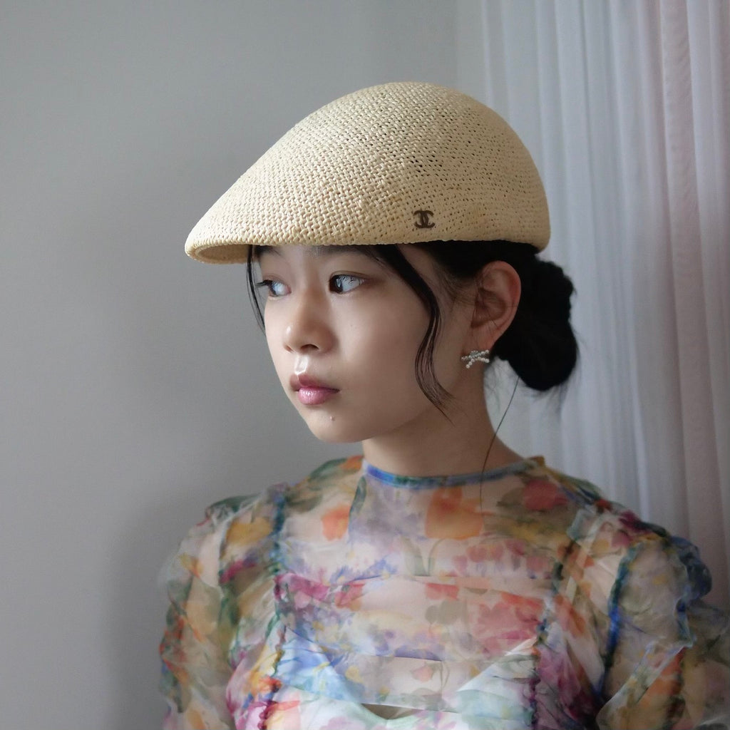 [OLD&VINTAGE]  CHANEL ストローキャスケット