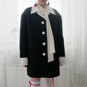 [SALE]SHUSHU/TONG   retro lapel coller coat