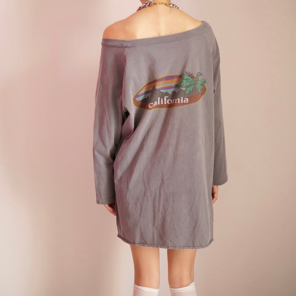 [OLD&VINTAGE] ラグランバックプリントTシャツ