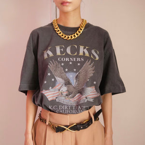 [OLD&VINTAGE] イーグルプリント Tシャツ