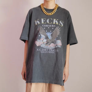 [OLD&VINTAGE] イーグルプリント Tシャツ