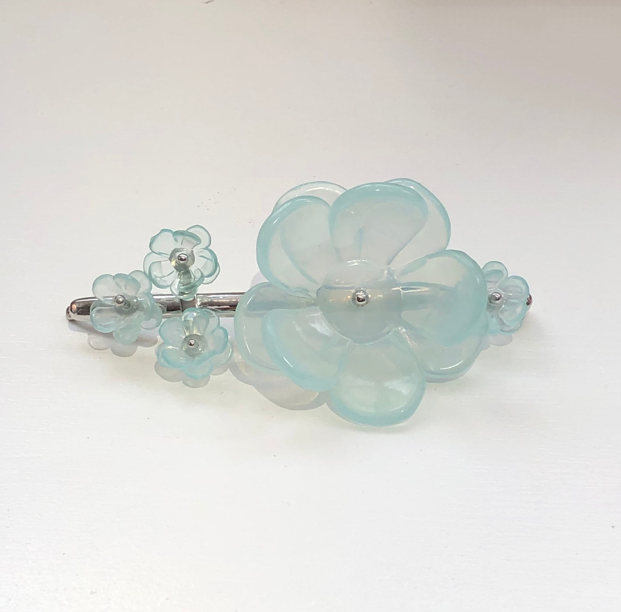 SUSAN FANG　3D PRINTED FLOWER HAIRCLIP (BLUE)