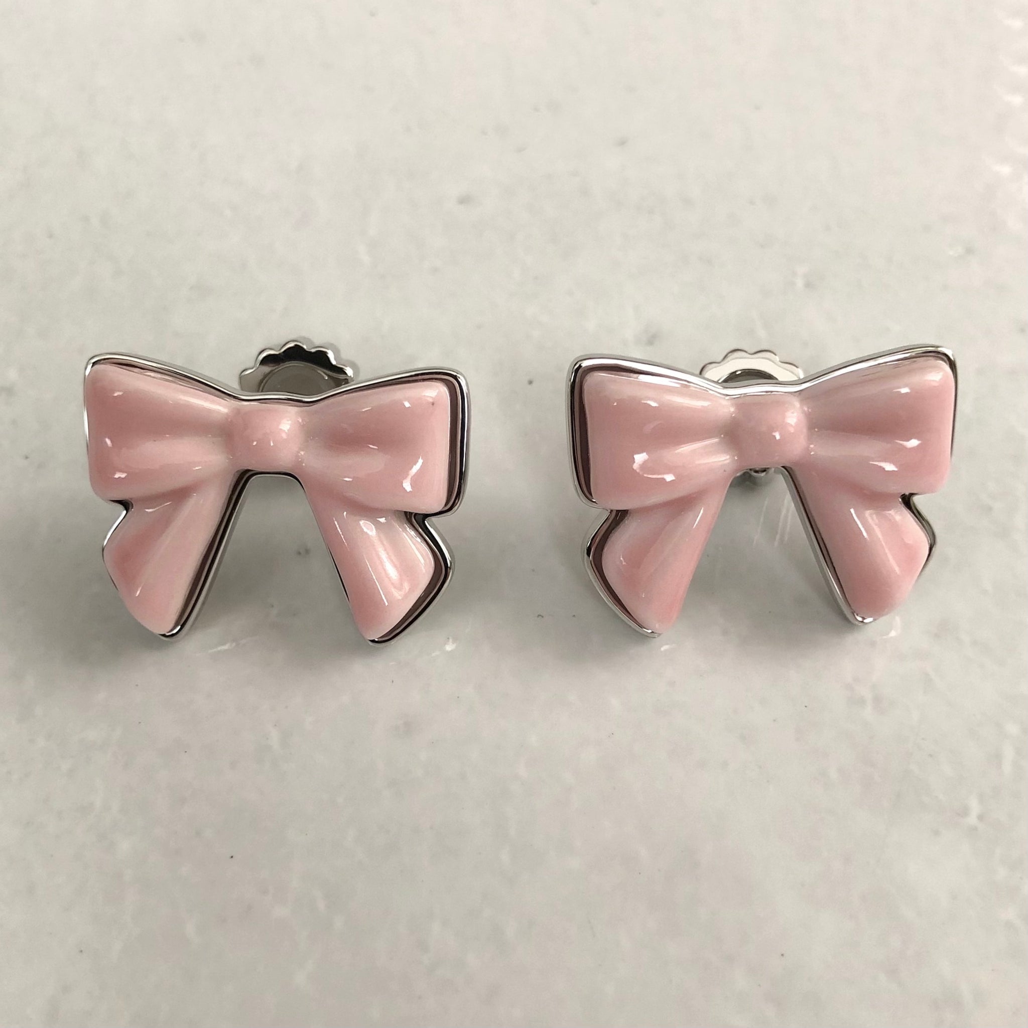 SHUSHU/TONG  Ceramics Bowknot Earring(ピアス) / pink