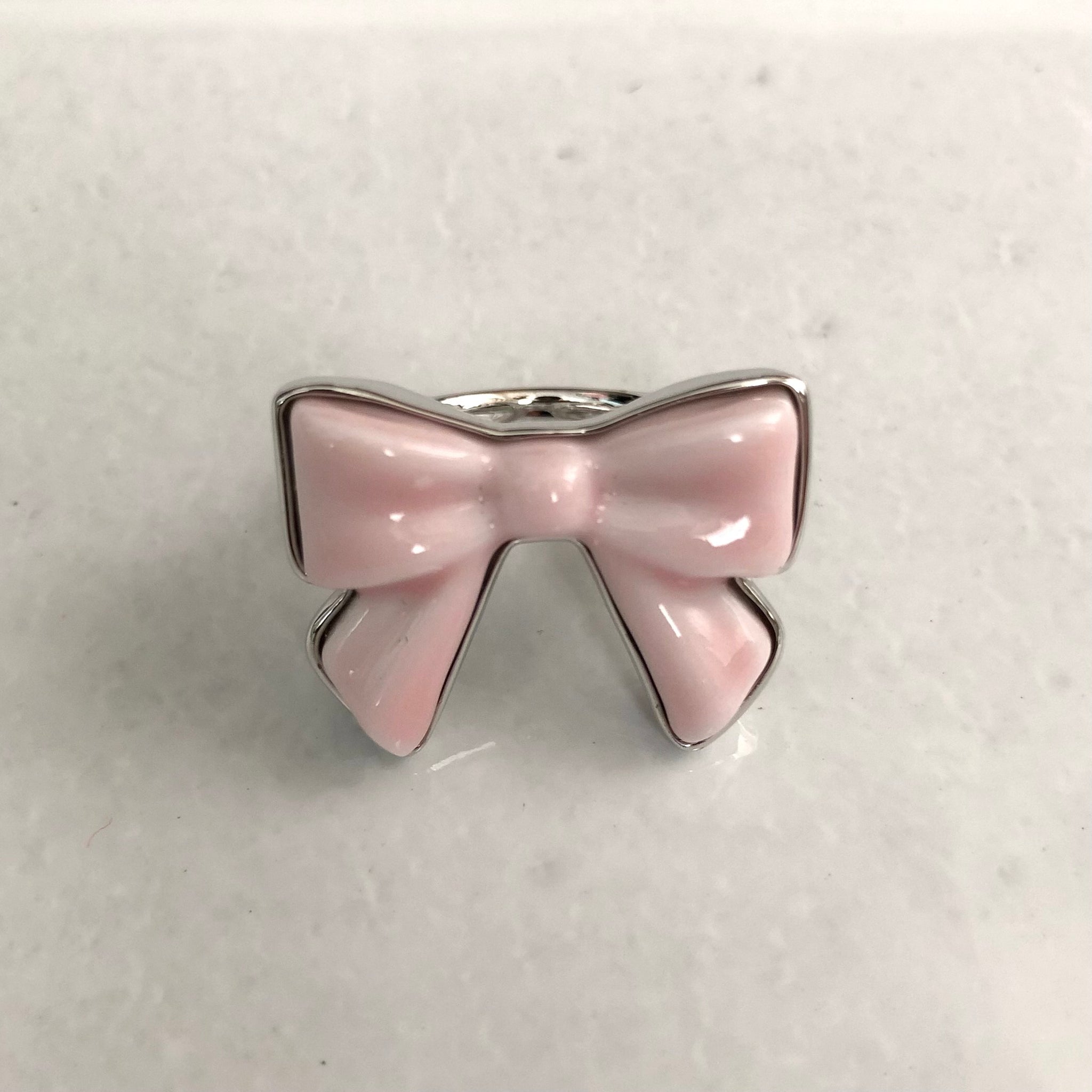 SHUSHU/TONG  Ceramics Bowknot Ring / Pink