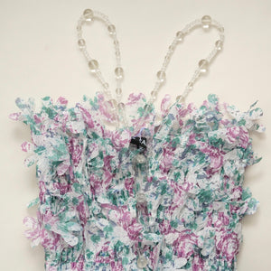 SUSAN FANG　TEXTURED FLOWER DRESS W/LASER CUT