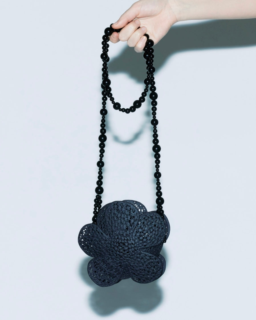 【SALE】SUSAN FANG　3D PRINTED FLOWER BAG /BLACK MAT