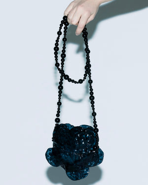 【SALE】SUSAN FANG　3D PRINTED FLOWER BAG / BLACK GLOSSY