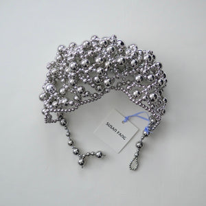 ・SUSAN FANG　SILVER BEADED HEADPIECE