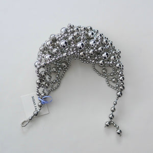 ・SUSAN FANG　SILVER BEADED HEADPIECE