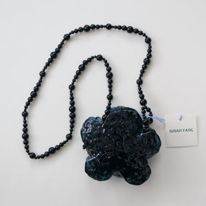 【SALE】SUSAN FANG　3D PRINTED FLOWER BAG / BLACK GLOSSY